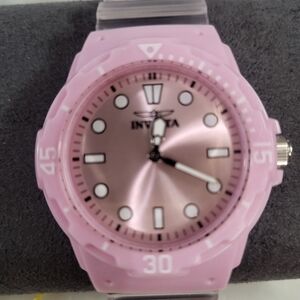 Invicta Pink and Silver Timepiece